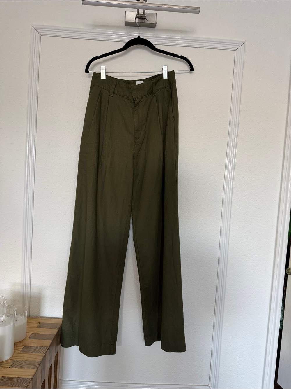 GAP Olive Wide-Leg Chinos